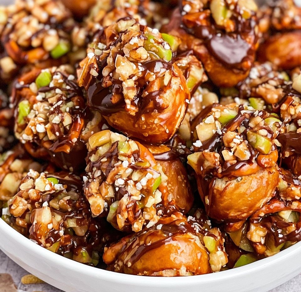 Caramel Apple Pretzel Bites