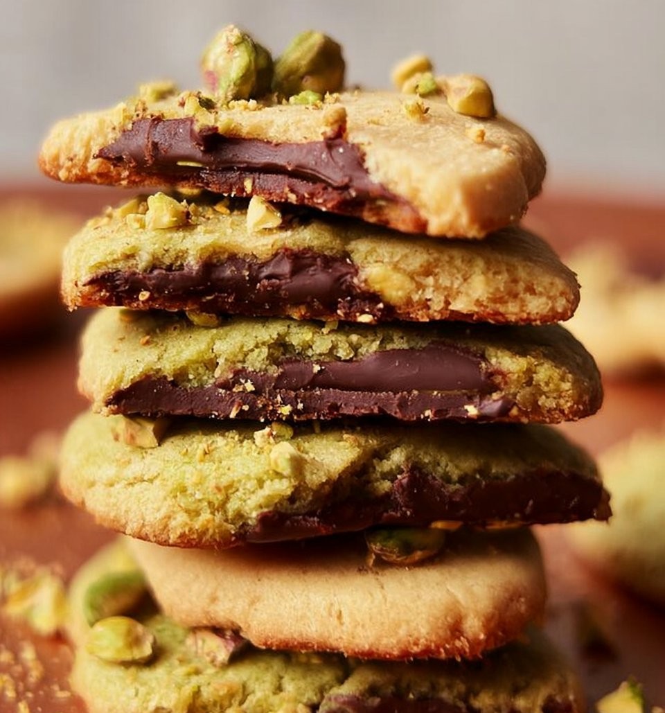 Pistachio Shortbread Cookies