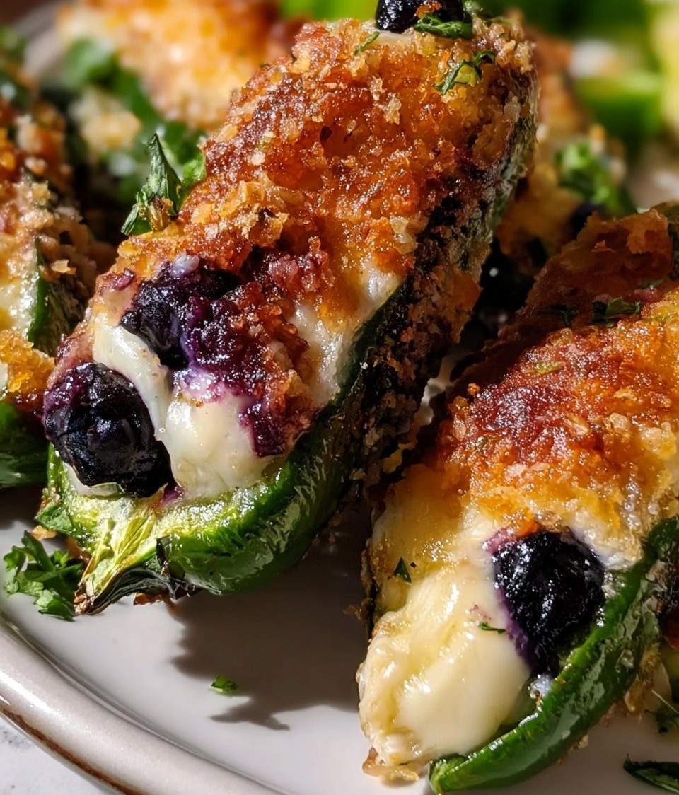 Blueberry Brie Jalape&ntilde;o Poppers