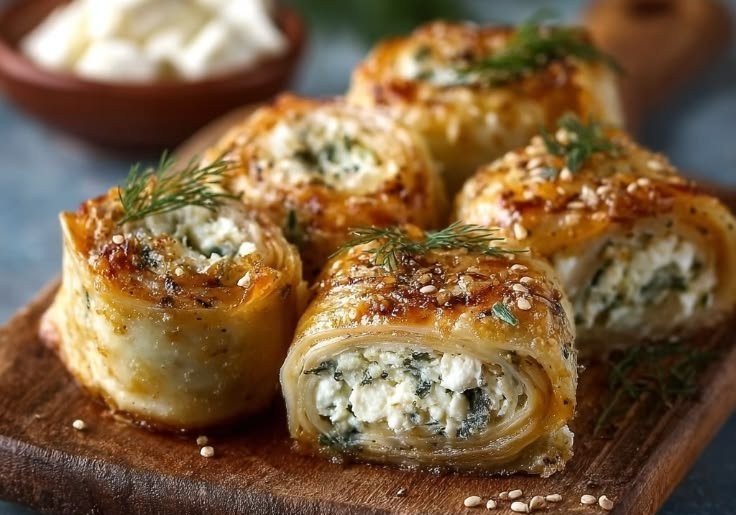 Ofen Feta Röllchen