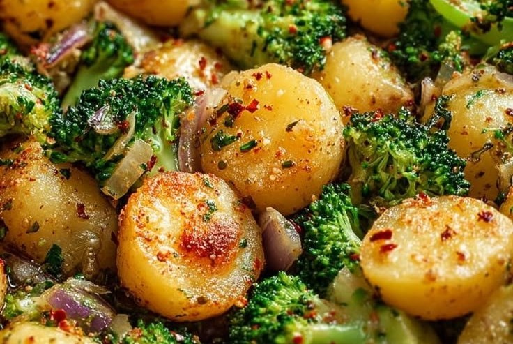 Knusprige Brokkoli-Kartoffeln