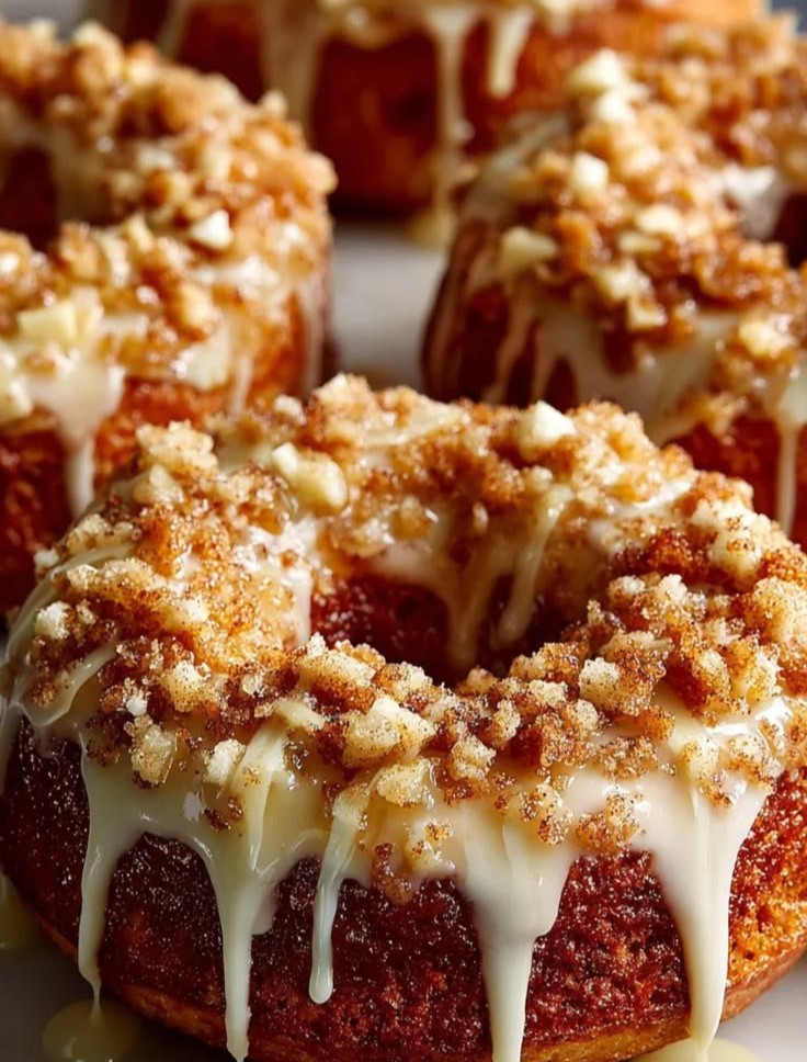 Apple Crumble Baked Donuts