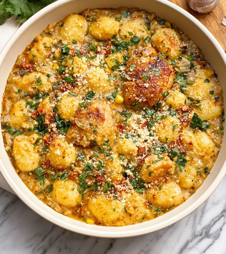 Garlic Chicken Gnocchi