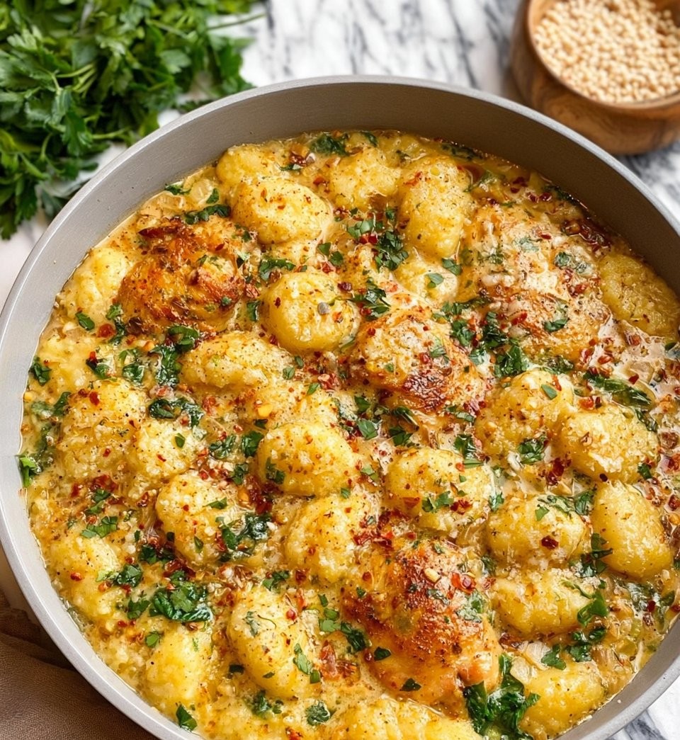 Garlic Chicken Gnocchi