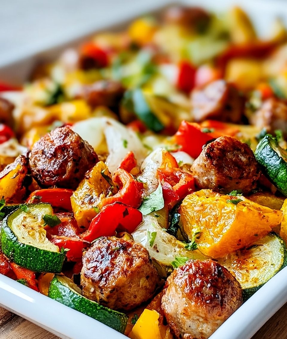 Sausage Peppers Zucchini Squash