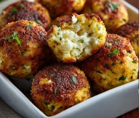 Zucchini-Feta-Bällchen