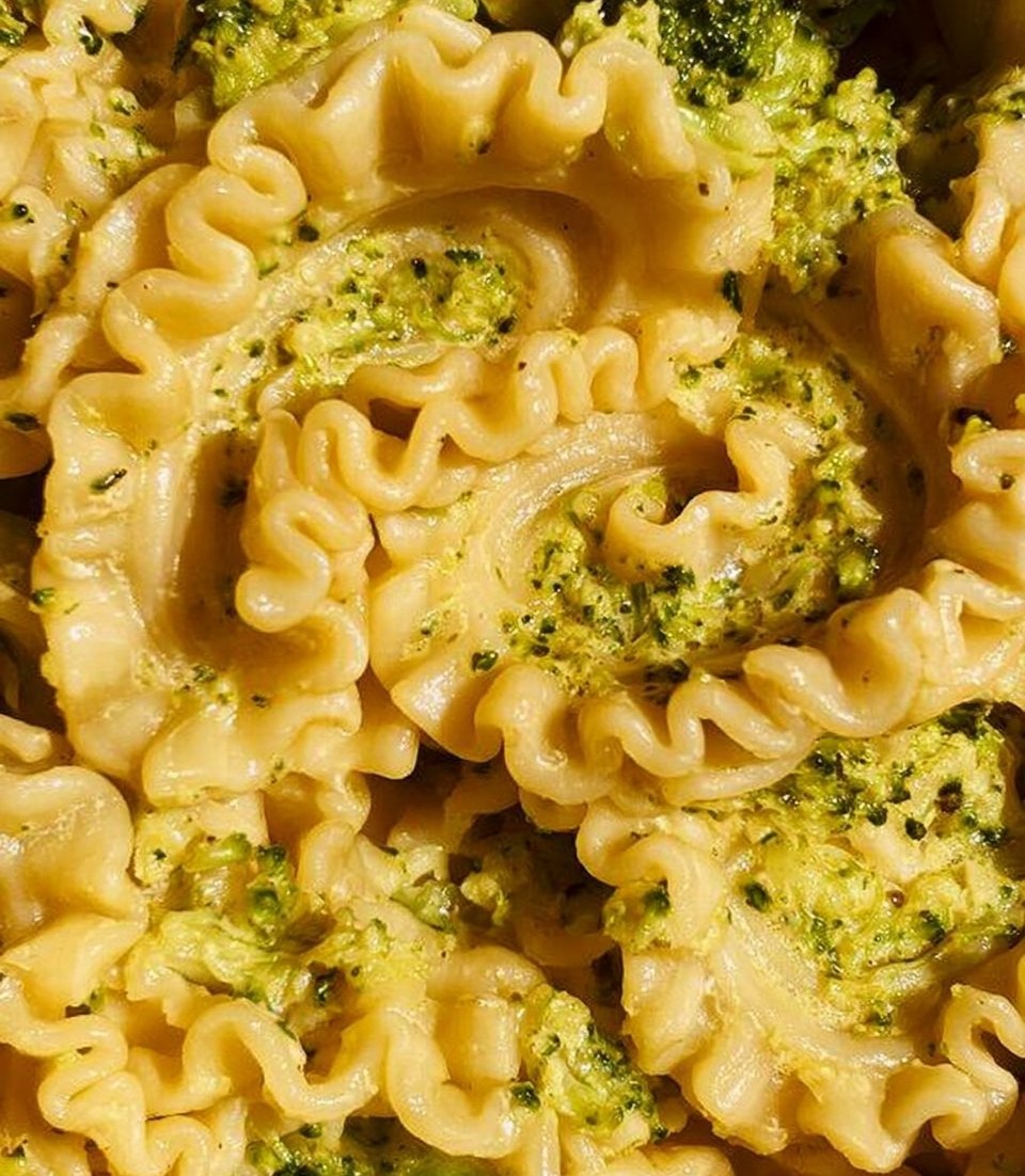 Mafaldine Pasta Limone With Broccoli