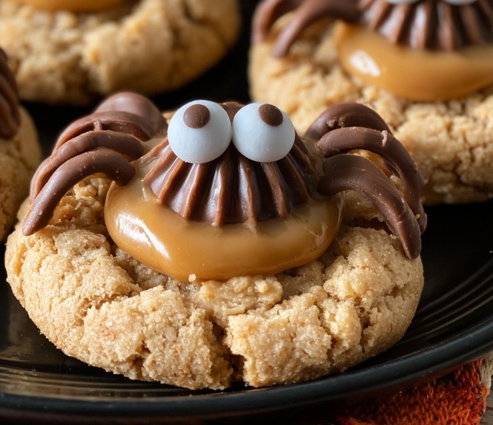 Peanut Butter Spider Cookies