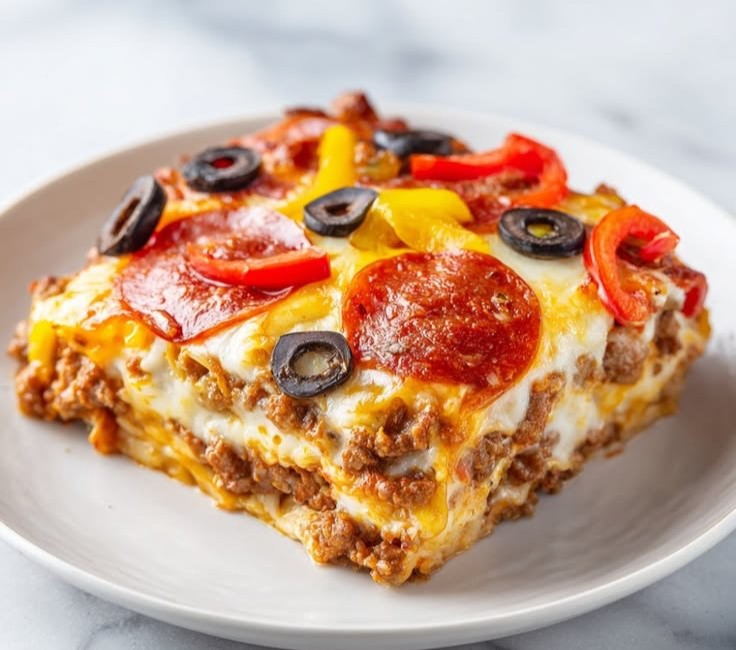 Low Carb Pizza Casserole