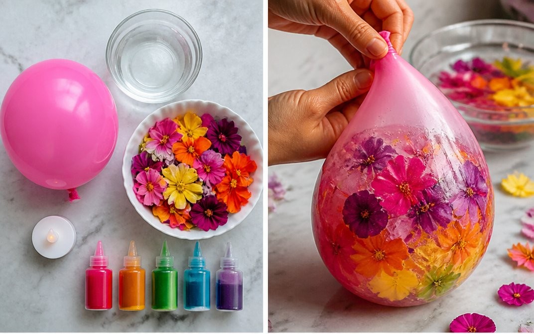 Rainbow Ice Flower Lantern