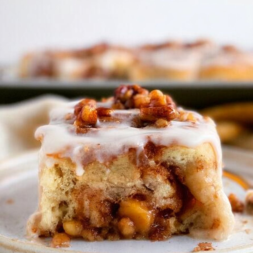 Apple Pecan Cinnamon Rolls