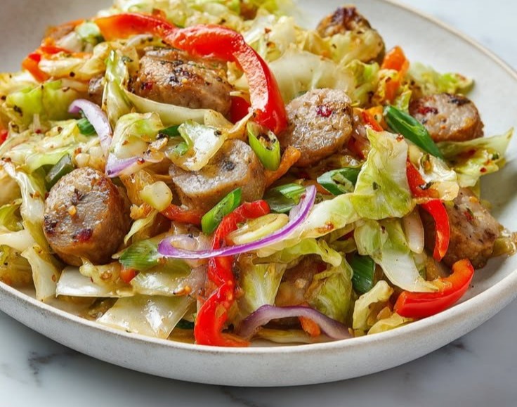 Sausage and Cabbage Stir Fry