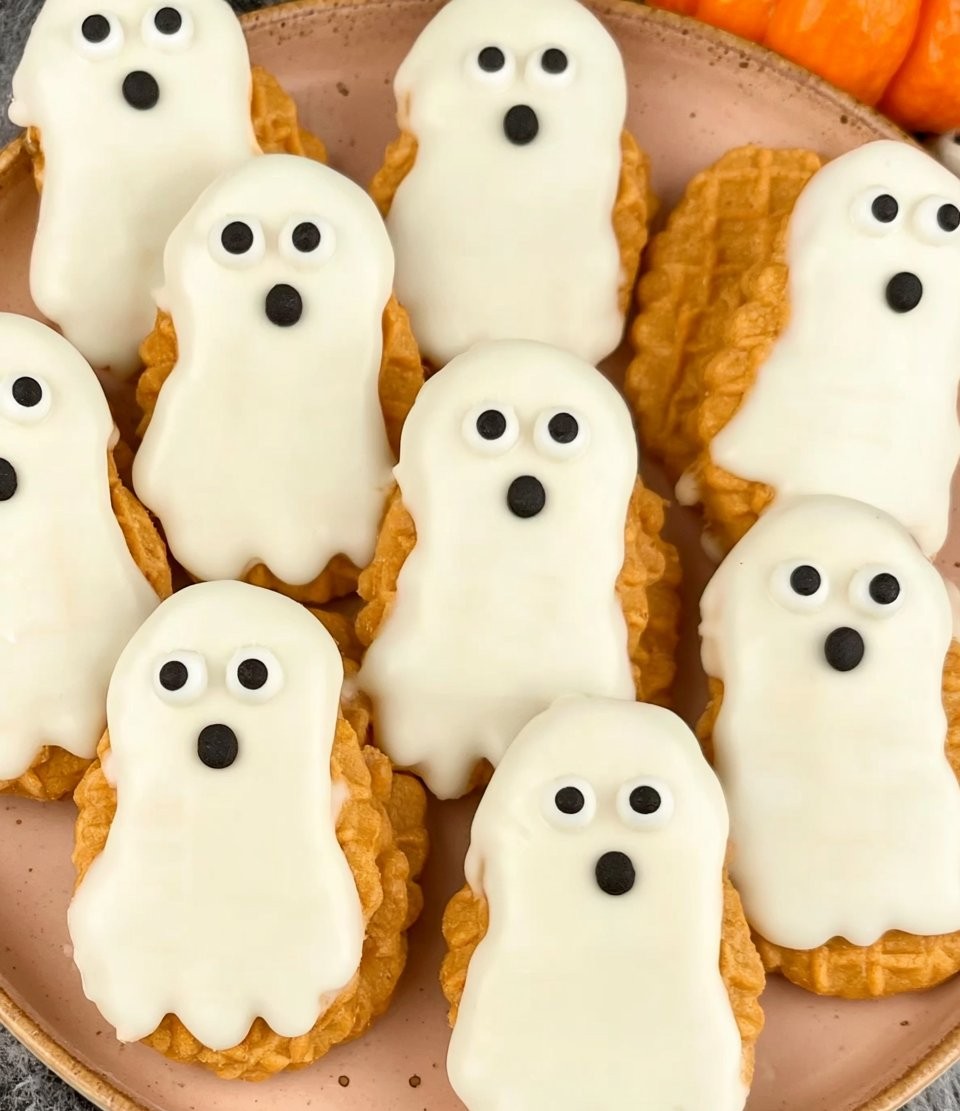 Nutter Butter Ghost Cookies