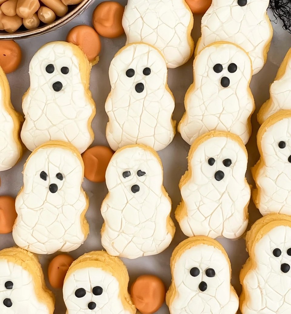Nutter Butter Ghost Cookies