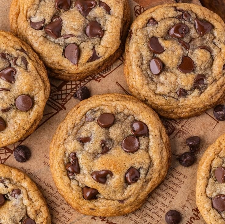 Brown Butter Sourdough Discard Chocolate Chip Cookies