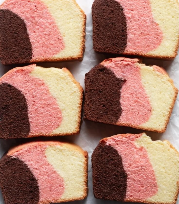 Neapolitan Pound Cake