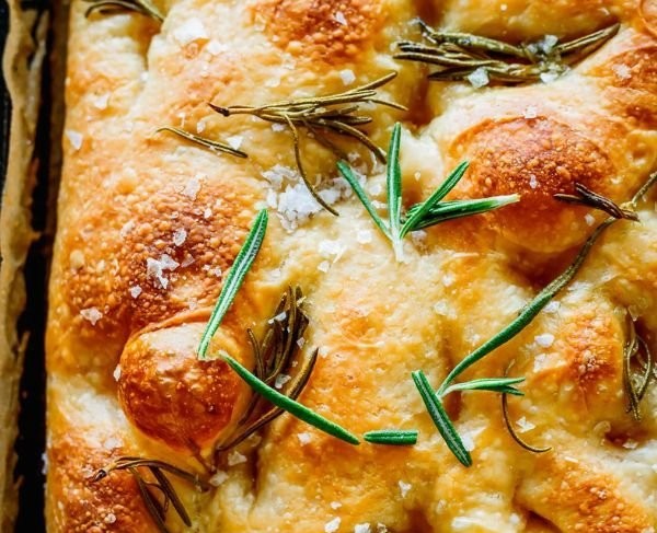 Same Day Sourdough Focaccia Bread