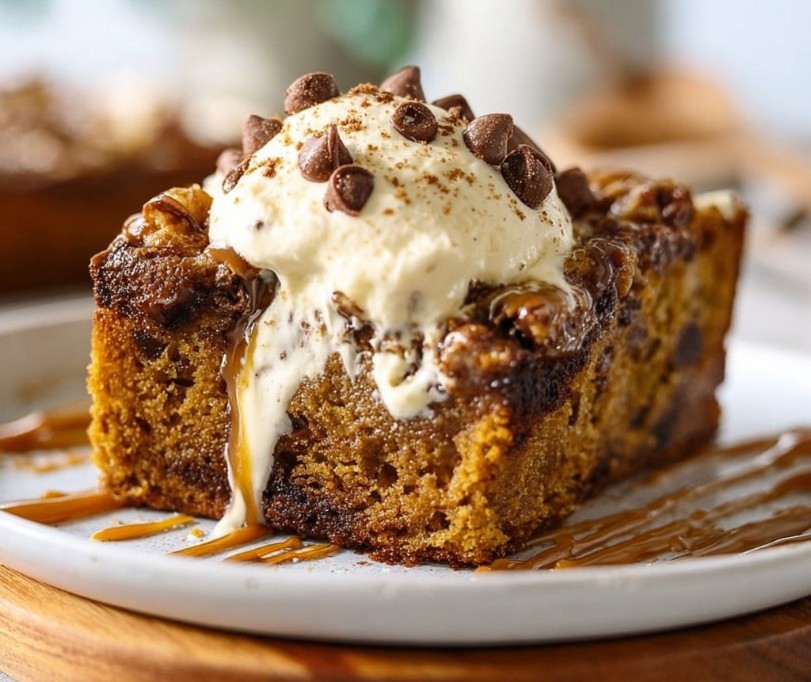 Pumpkin Earthquake Cake