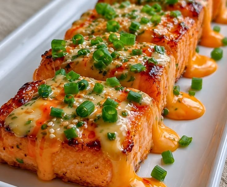 Baked Bang Bang Salmon