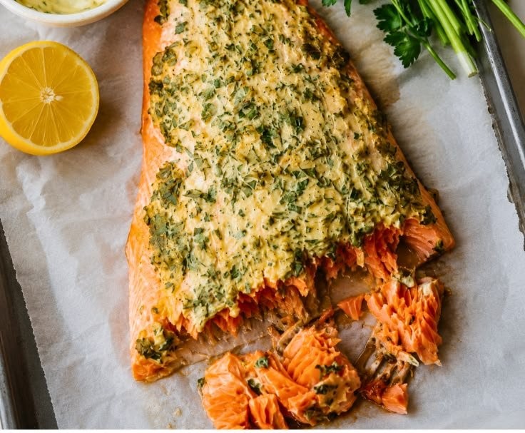 Easy Dijon Baked Salmon