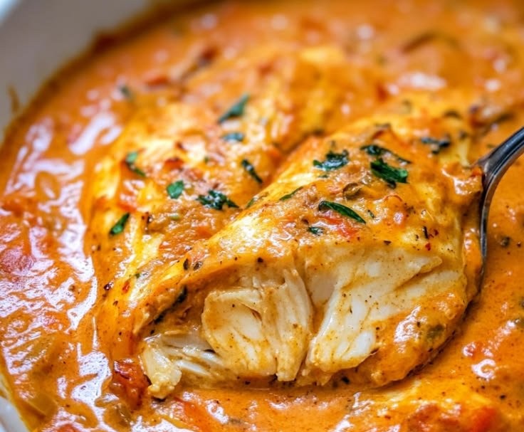 Quick Tilapia in Roasted Pepper Sauce