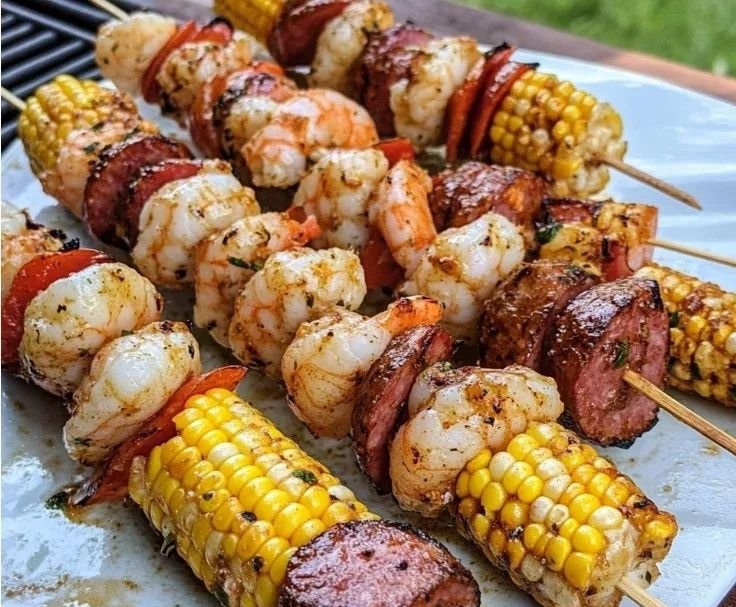 Grilled Seafood Skewers