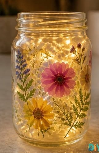 Floral Fairy Jar
