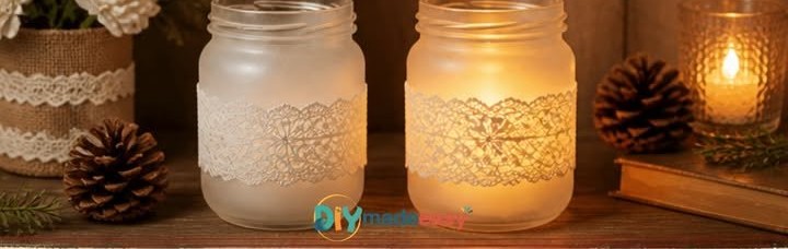Frosted Glass Candle Holder