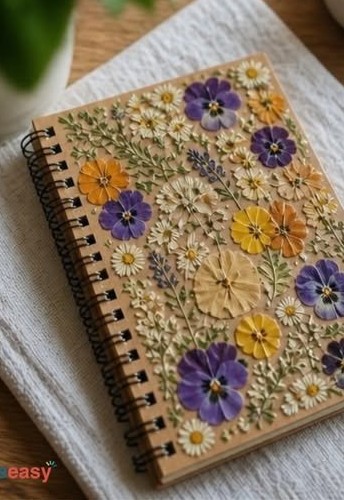Pressed Flower Journal Cover
