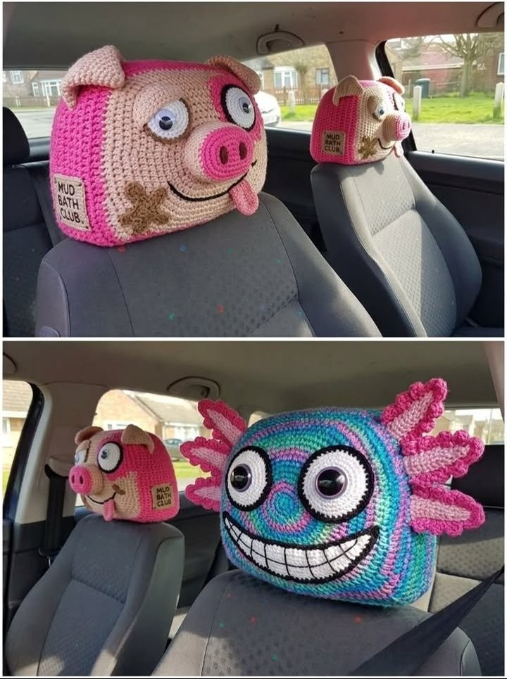Unique Car Seat Headrest Cover