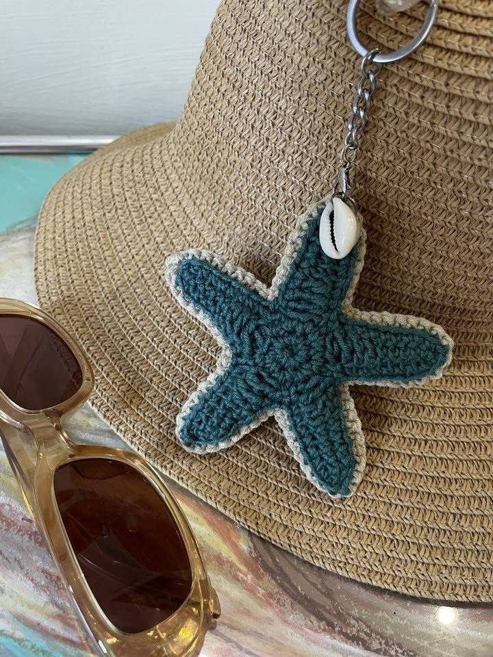 Crochet Sea Urchin Summer Hat Pendant