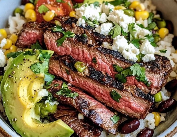 Cilantro Lime Steak Bowls