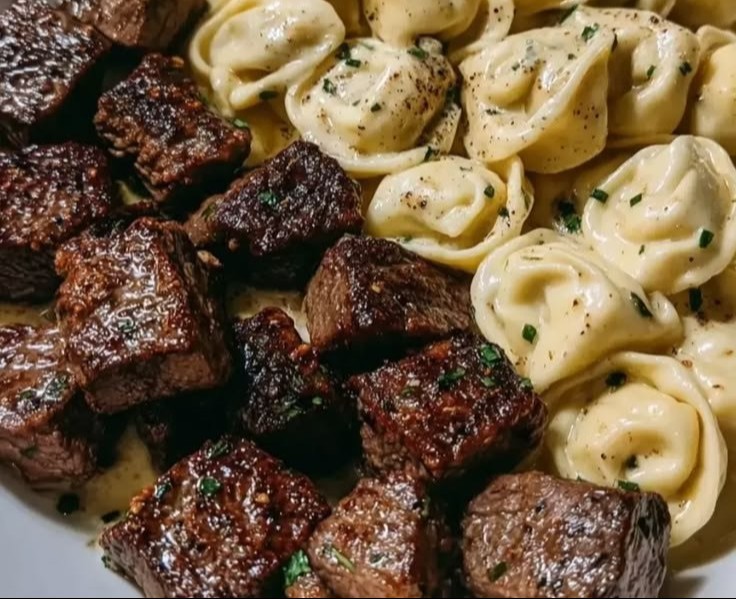 Buttery Steak Tortellini