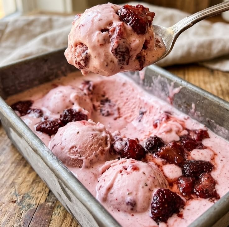 Oven Roasted Berries Meet Rich Custard