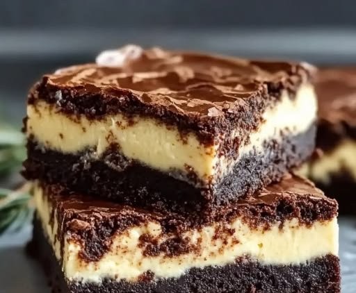 The Best Sourdough Cheesecake Brownies