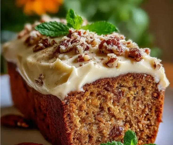 Hummingbird Bread with Cinnamon Cream Cheese Frosting – Moist & Easy