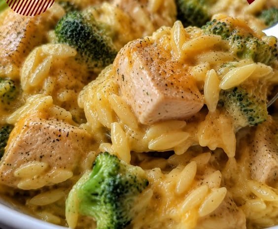 Chicken Broccoli Cheddar Orzo