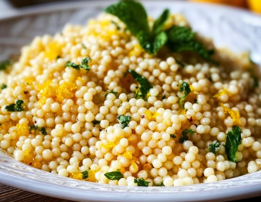Lemon Butter Pearl Couscous
