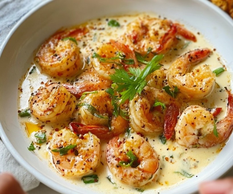 Garlic Shrimp in Coconut Milk