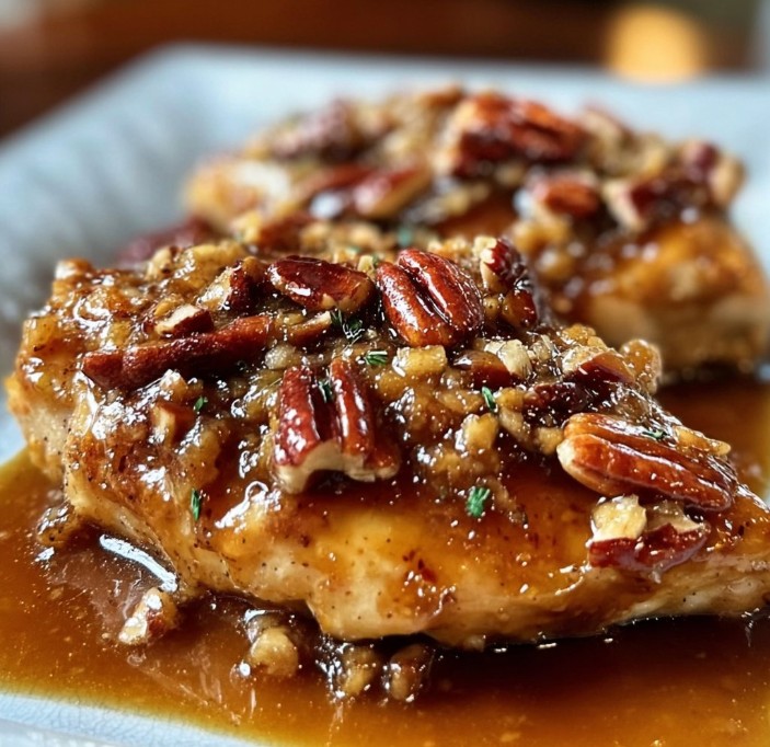 Honey Garlic Pecan Chicken