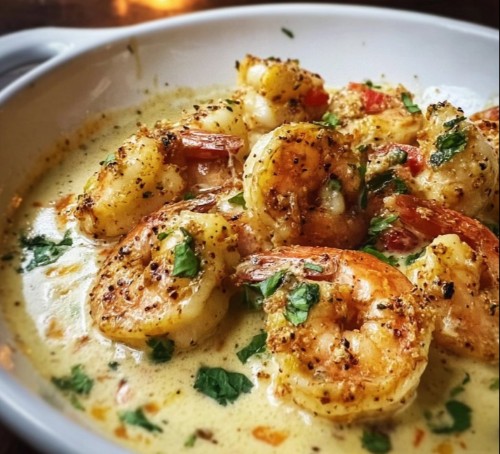 Garlic Shrimp in Coconut Milk