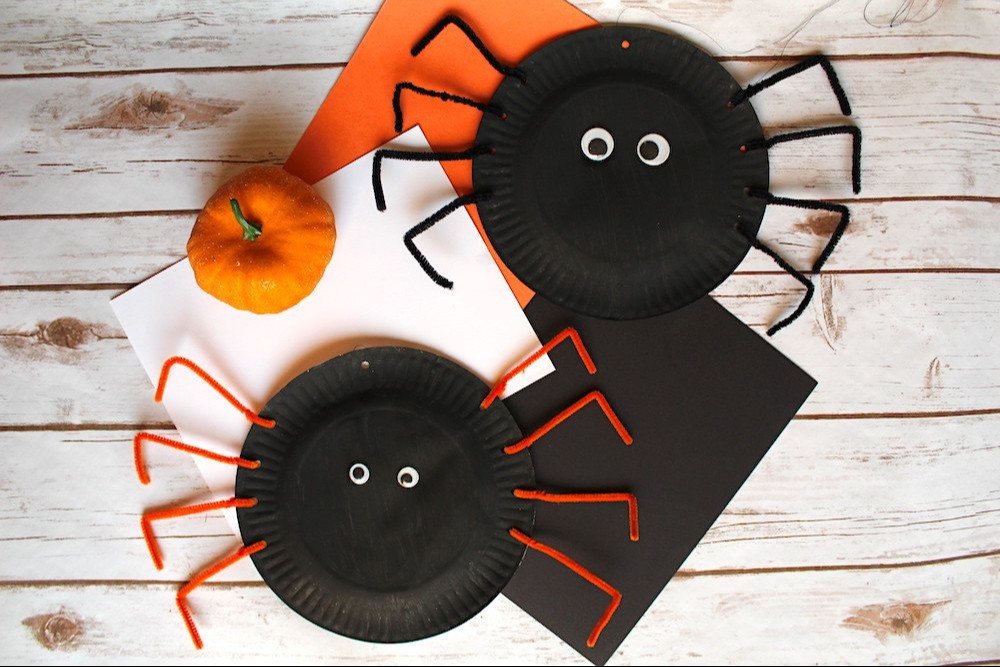 Paper Plate Spider Craft