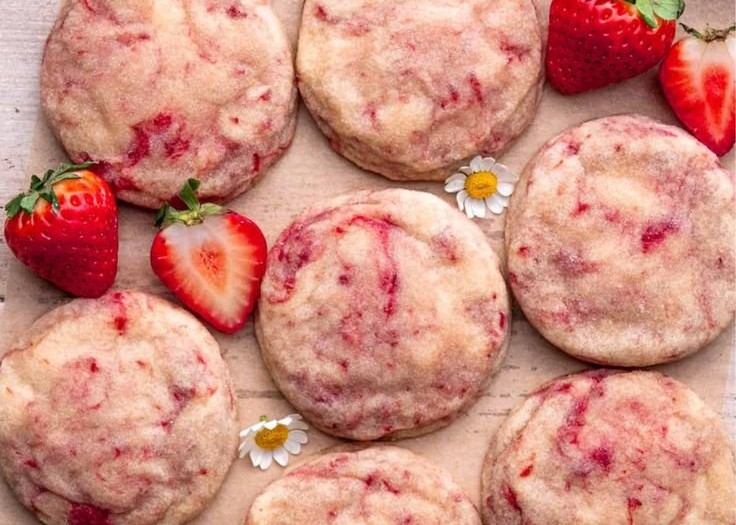Strawberry Cheesecake Cookies - In Bloom Bakery 2 Strawberry Cheesecake Cookies - In Bloom Bakery