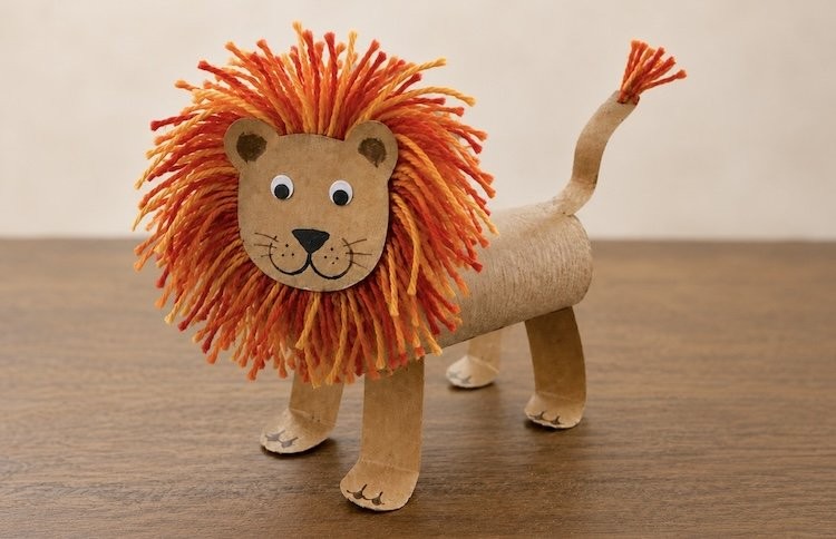 Easy Toilet Paper Roll Lion Craft