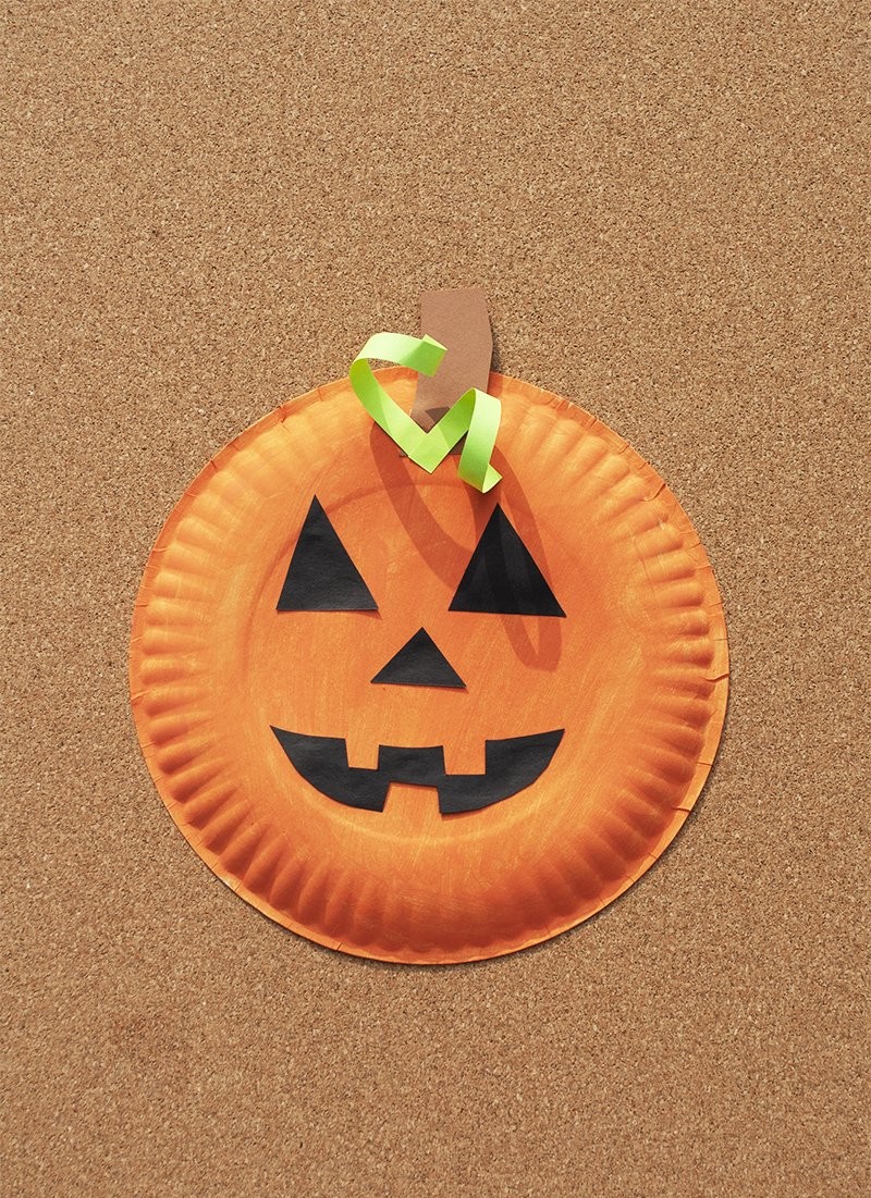 Paper Plate Pumpkin Craft