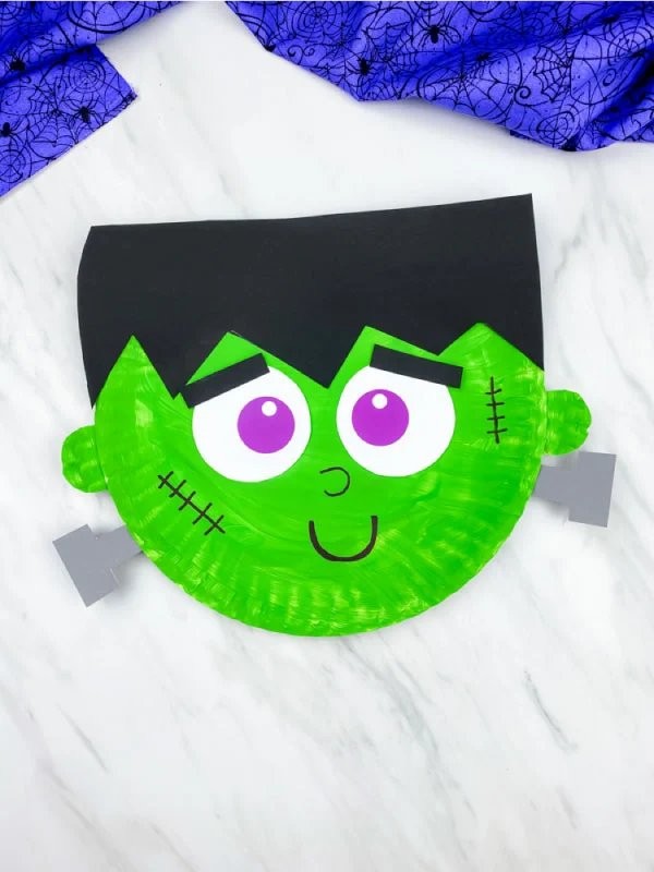 Frankenstein Paper Plate Craft [Free Template]