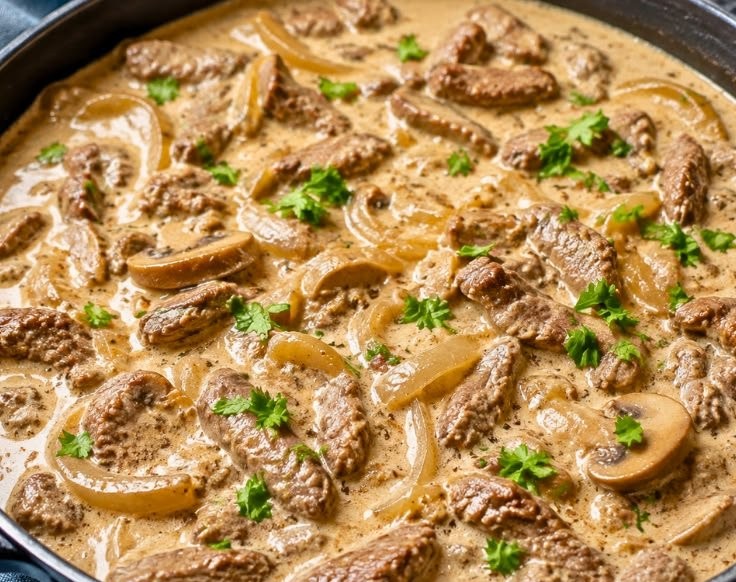 Keto Beef Stroganoff