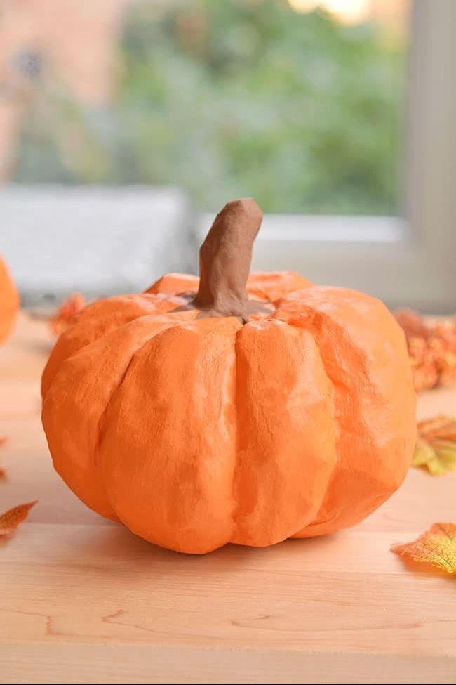 Paper Mache Pumpkin