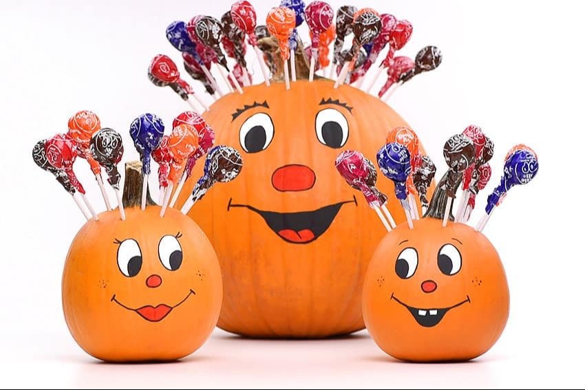 Lollipop Hair Pumpkin | How to Make a Pumpkin Lollipop Holder