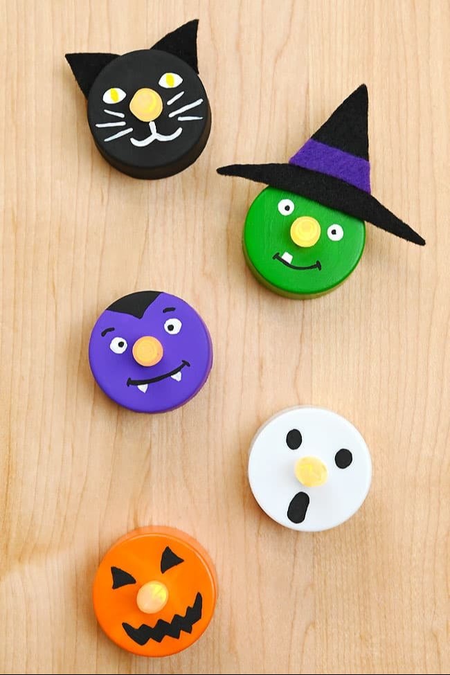 How to Make Halloween Tea Lights